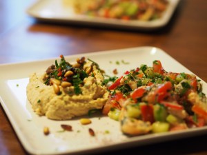 rind hummus zitronensauce