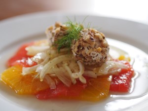 ziegenkäse orange fenchel