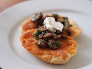 fladenbrot pilzragout